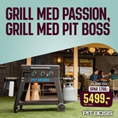 Skousen Thisted præsenterer Pit Boss 3-brænder grill med lift-off plancha