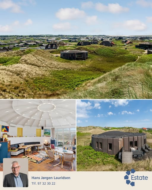 Estate Vestjylland præsenterer arkitekttegnet sommerhus i første klitrække
