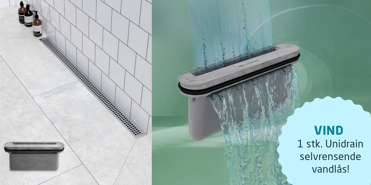 Vind en selvrensende vandlås i VVS EKSPRESSEN ApS' konkurrence