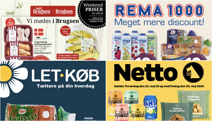 Friske tilbud: Änglamark økologiske bananer til 20 kr. og Bistronne kyllingemarked til 10 kr.