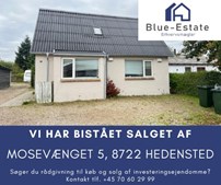 Blue-Estate sælger ejendom i Hedensted og tilbyder hjælp til potentielle sælgere