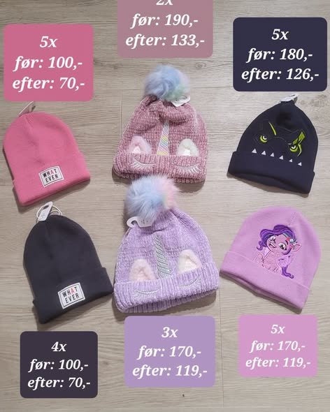Børneshoppen Brønderslev tilbyder 30% på huer i størrelse 0-16 år