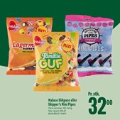 MIN KØBMAND, NIM: Husk fredagsslik til familien med Malaco og Skipper's mini pipes