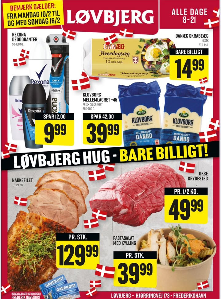 Nye lokale tilbud i Løvbjerg Frederikshavn fra 10/2 til 16/2