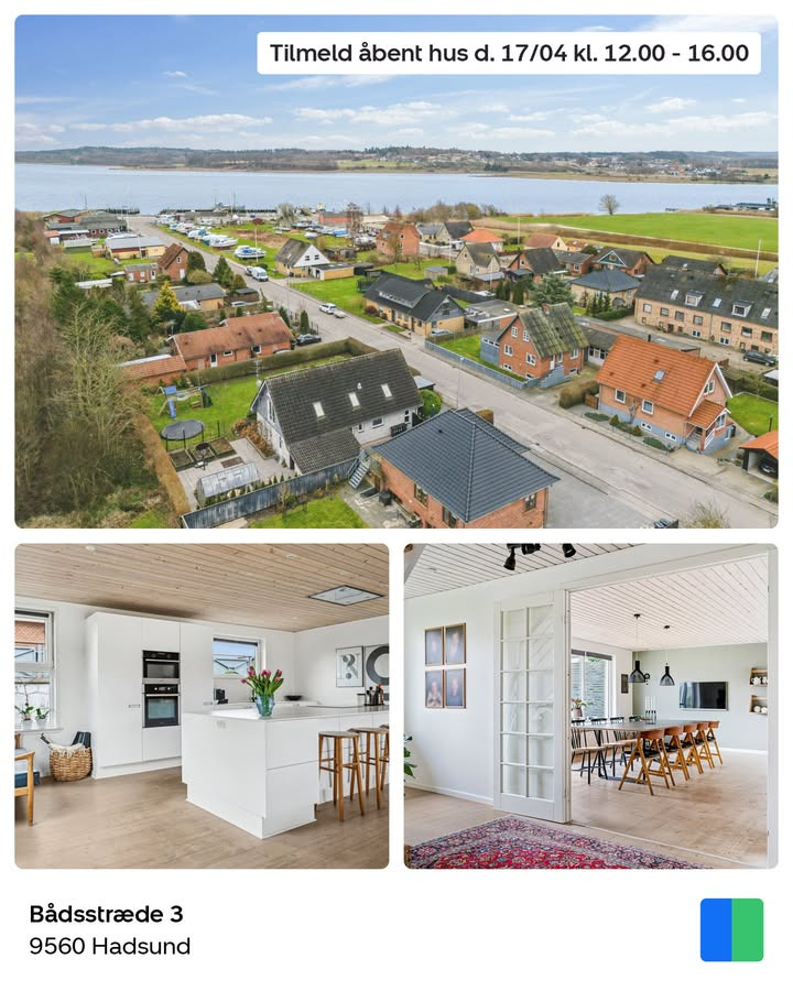 Nybolig Hadsund inviterer til åbent hus med fjordudsigt 17. april