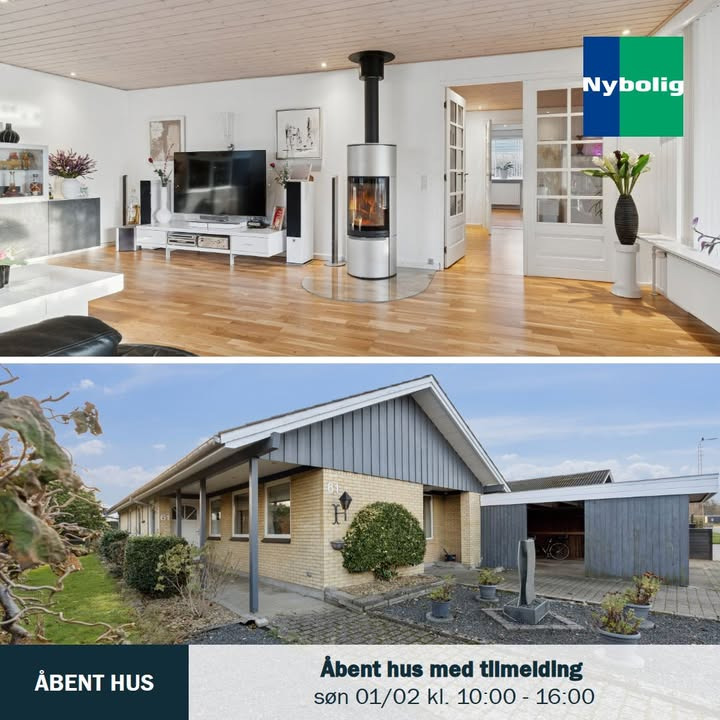 Åbent hus i charmerende etplansvilla fra Nybolig Hjørring v/Morten Hove