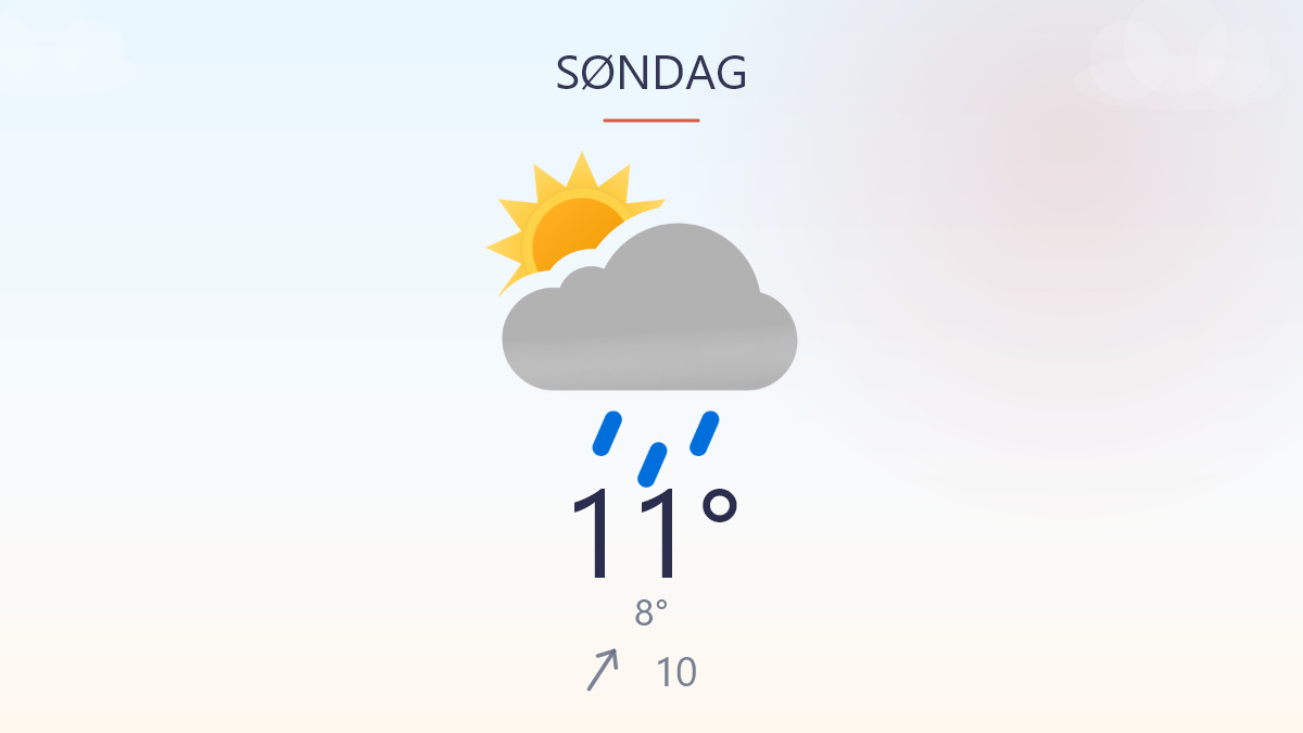 Regnen bider fra sig i dag