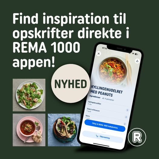 Rema 1000 Valbygårdsvej introducerer nye opskrifter i appen