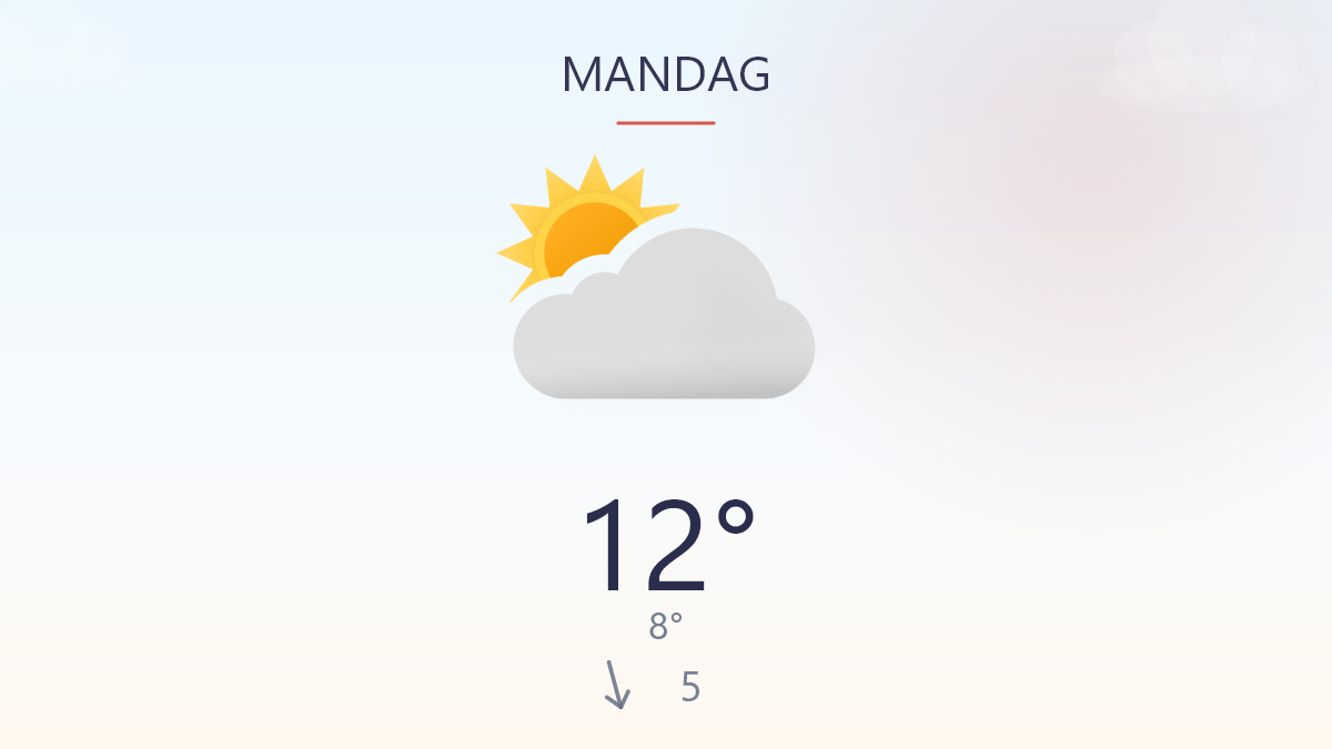 Køligt vejr med lidt kant i luften
