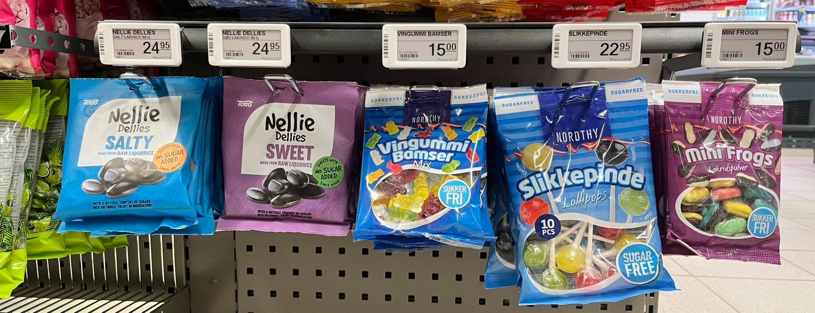 MIN KØBMAND I ASP har fået nye glutenfrie og sukkerfri kager og søde sager