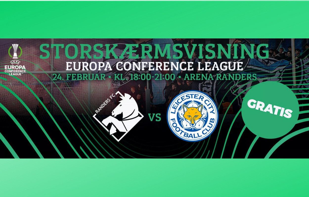 Gratis storskærmsvisning af Leicester-kampen