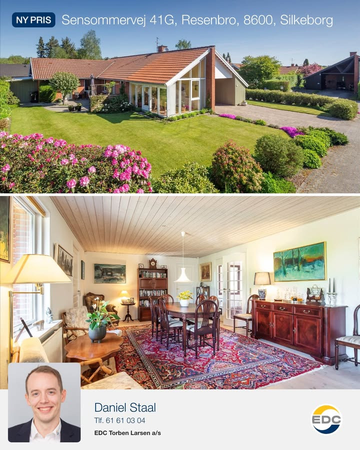 Nyt prisfald på Sensommervej 41G: EDC Torben Larsen præsenterer bolig tæt på Silkeborgs smukke natur