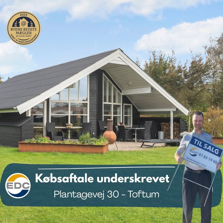 EDC Ejendomsgruppen Struer sælger ejendom på Plantagevej 30 og er kommunens mest sælgende ejendomsmægler