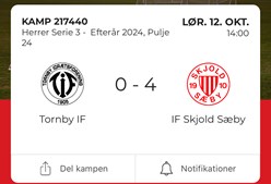 Rødt kort koster Tornby IF sejren mod IF Skjold Sæby