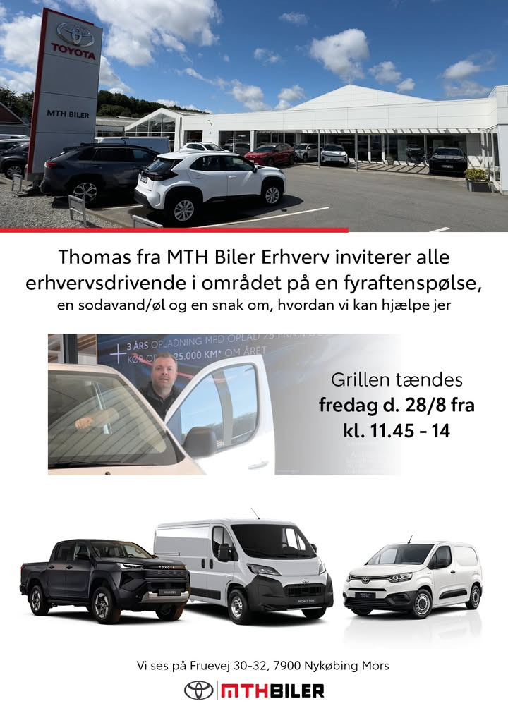 MTH Biler byder erhvervsfolk på fyraftenspølse i Nykøbing M
