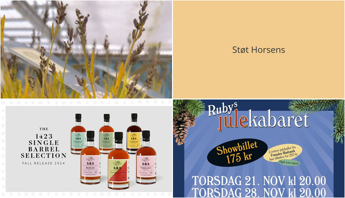 Nyt fra Midtjysk blomstermarked , Frændes Madværk og Romdeluxe