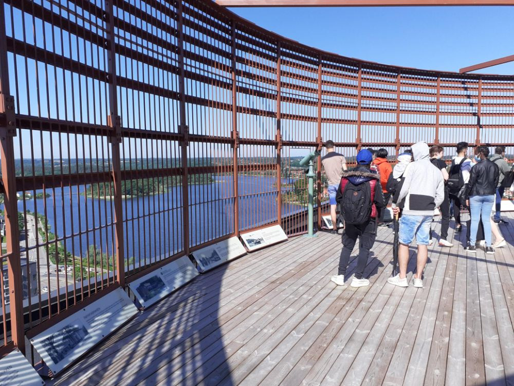 Se Silkeborg fra 70 meters højde