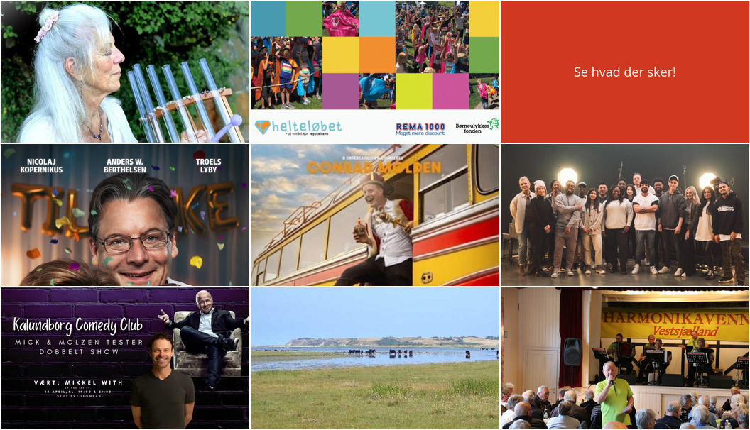 Kalundborg i weekenden: Musikalsk healing, heltekapløb, film og komik