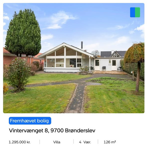 Nybolig Brønderslev & Vrå præsenterer etplansvilla til salg på Vintervænget 8