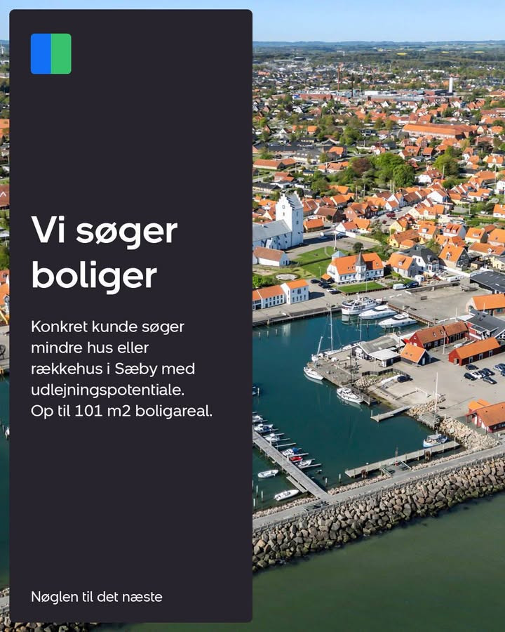 Nybolig Sæby A/S søger mindre huse eller rækkehuse i Sæby til konkret kunde