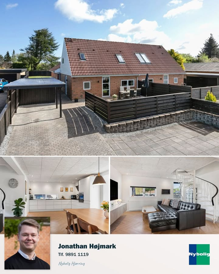 Nybolig Hjørring v/Morten Hove fremhæver moderniseret familie rækkehus på Teglvej i Hjørring