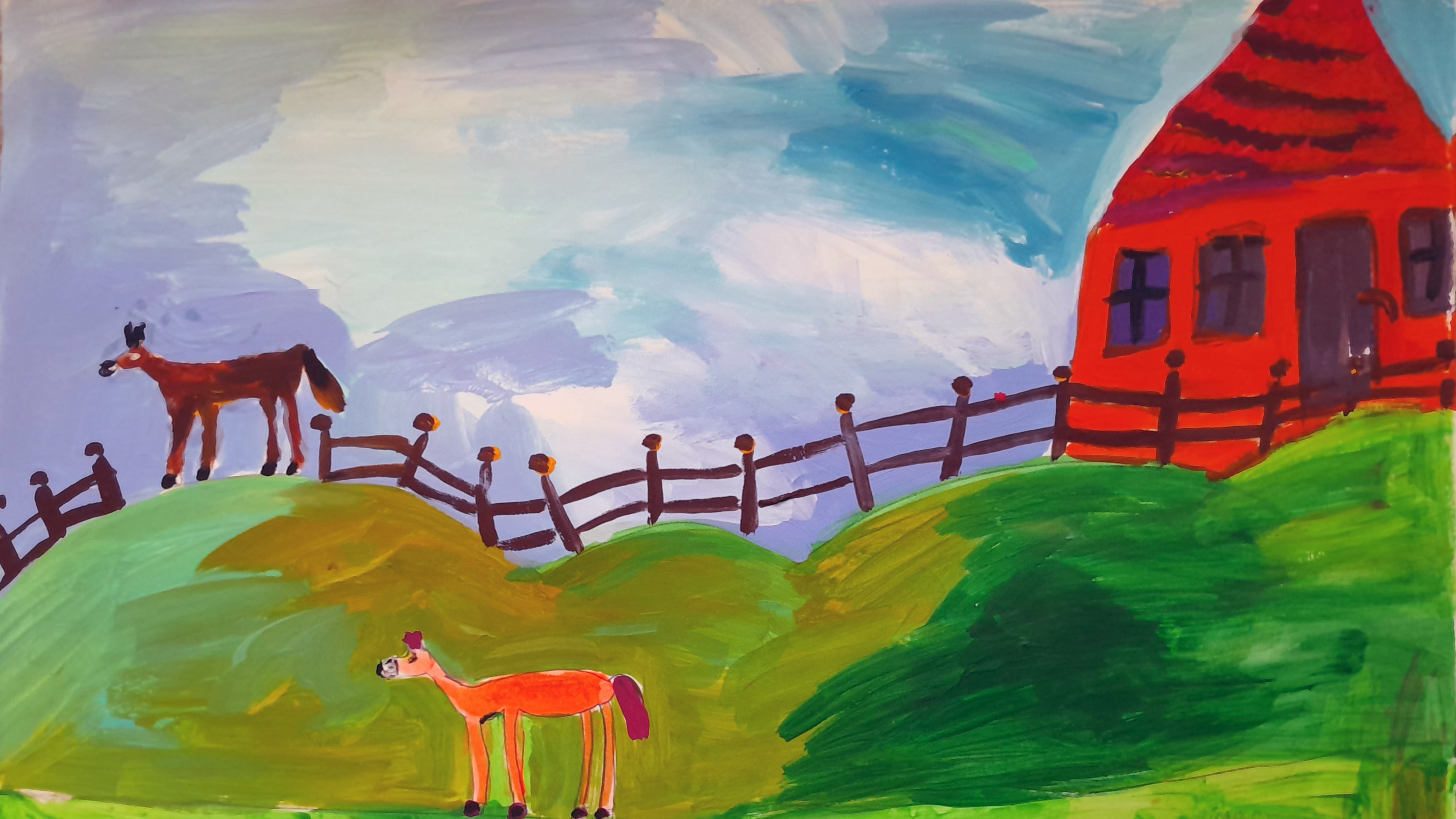 Ukrainske børns tegninger og beretninger