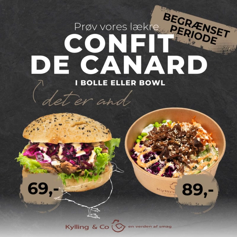 Kylling & Co præsenterer nyheder med confit de canard i december