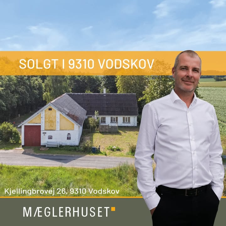 Mæglerhuset sælger ejendom på Kjellingbrovej i Vodskov