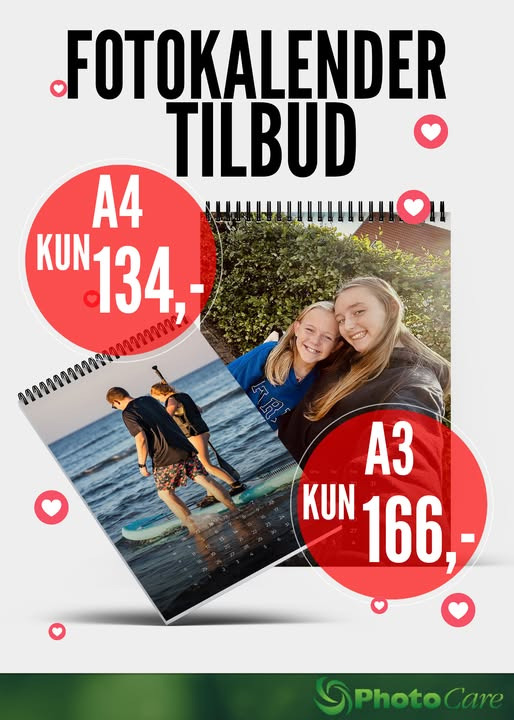 Photocare Thisted tilbyder 30% rabat på kalendere i november
