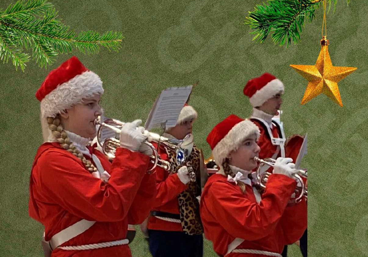 Randers Nisserne fra Blæseorkestret Søndermarken besøger Randers Storcenter op til jul