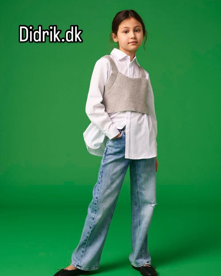 Didrik præsenterer smart skjorte med aftagelig vest til piger fra Kids Only