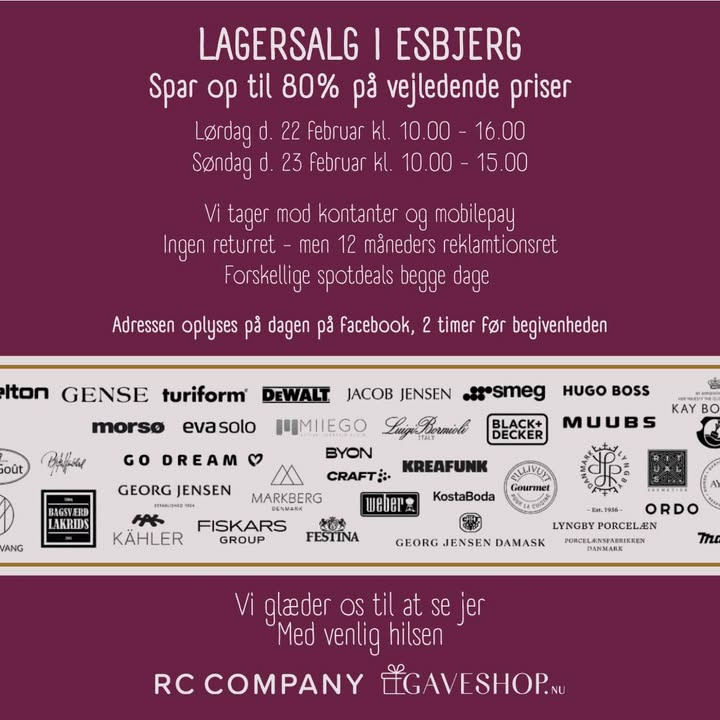 Nyt fra Lagersalg.com
