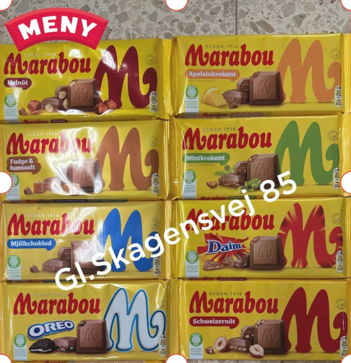 Meny Gl. Skagensvej tilbyder Marabou chokolade til skarp pris på mandag