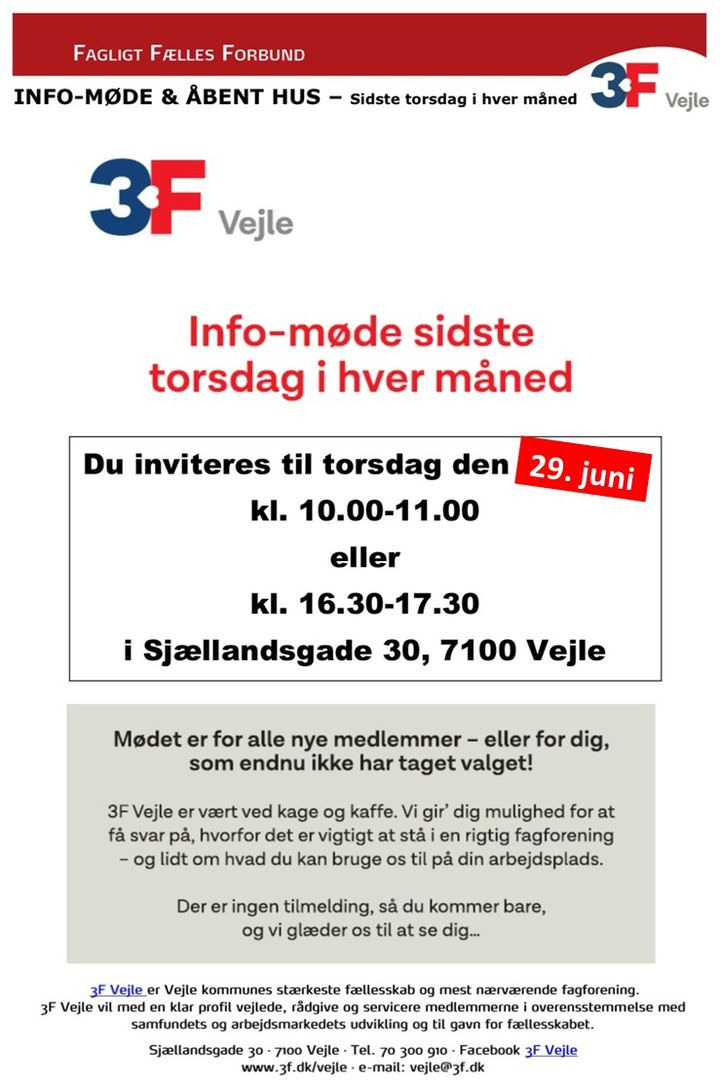 Se dagens updates fra Vejle her