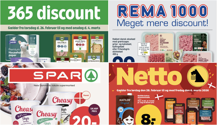 Unikke tilbud: Lambi Premium toiletpapir til 15 kr. og Lurpak smør til 15,95 kr.