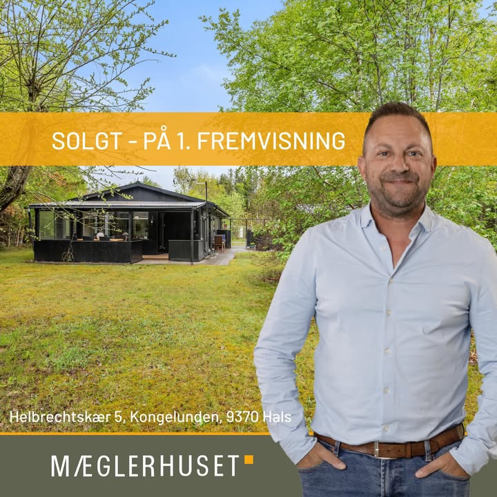 Mæglerhuset sælger sommerhus på Helbrechtskær 5 på første fremvisning