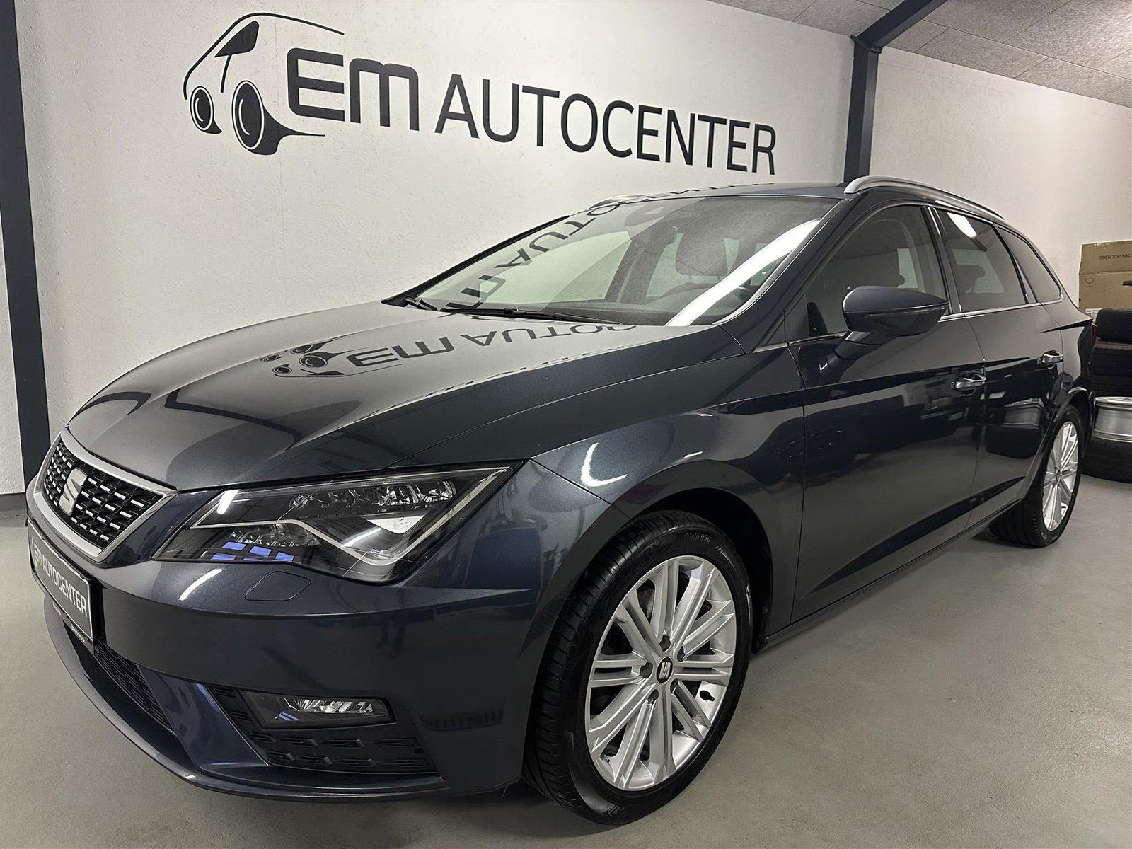 EM AUTOCENTER ApS har Seat Leon til salg med ekstra plads