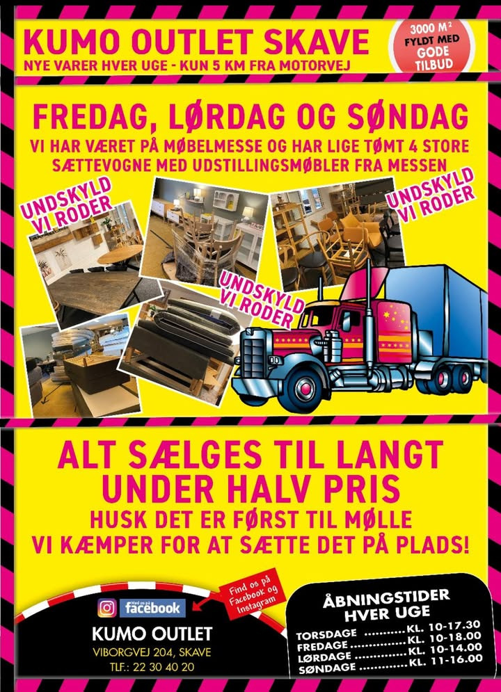 Kumo Outlet præsenterer vanvittige messetilbud - begrænset antal tilgængelig