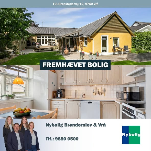 Charmerende villa med moderne køkken til salg hos Nybolig Brønderslev & Vrå