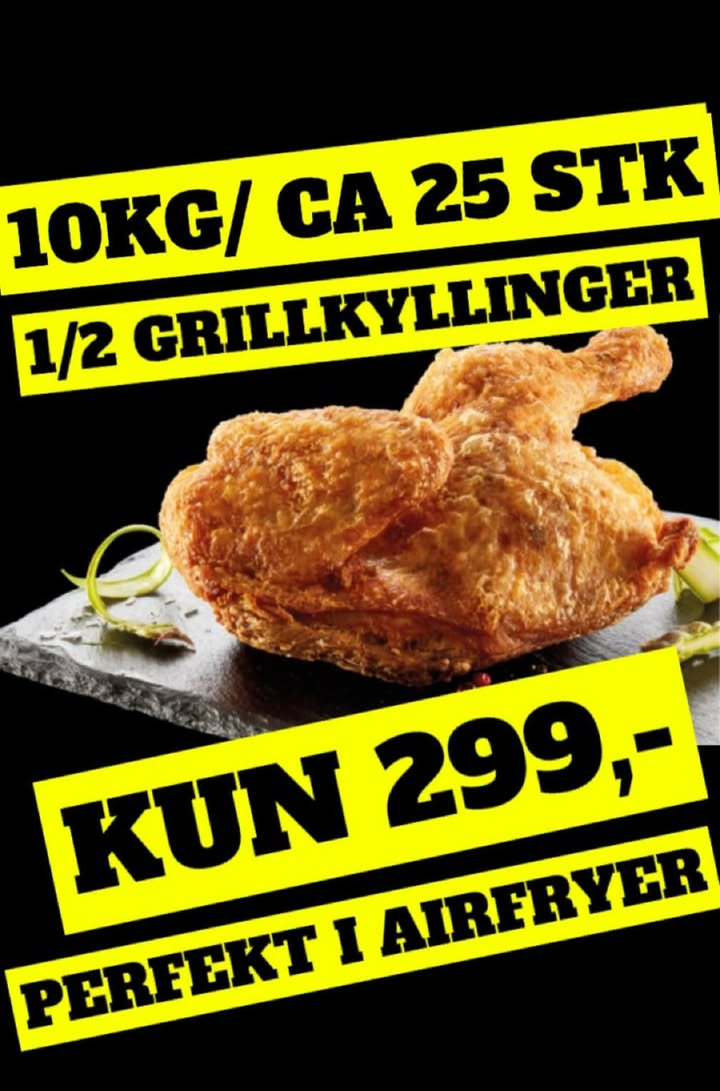 Løvbjerg Frederikshavn præsenterer grillkyllinger til spotpris i denne weekend