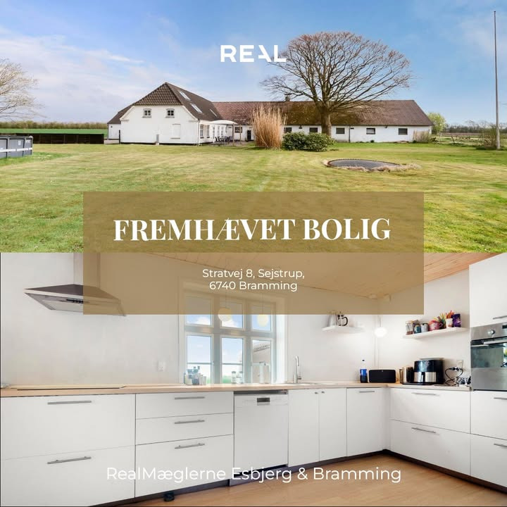 RealMæglerne Esbjerg og Bramming præsenterer boligdrøm ved Sejstrup