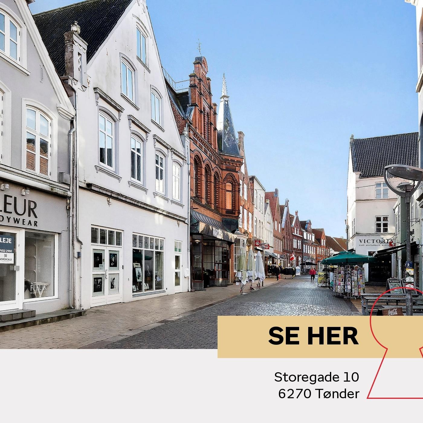 Home Tønder præsenterer mulighedsrig bolig og erhvervsejendom på Tønder gågade