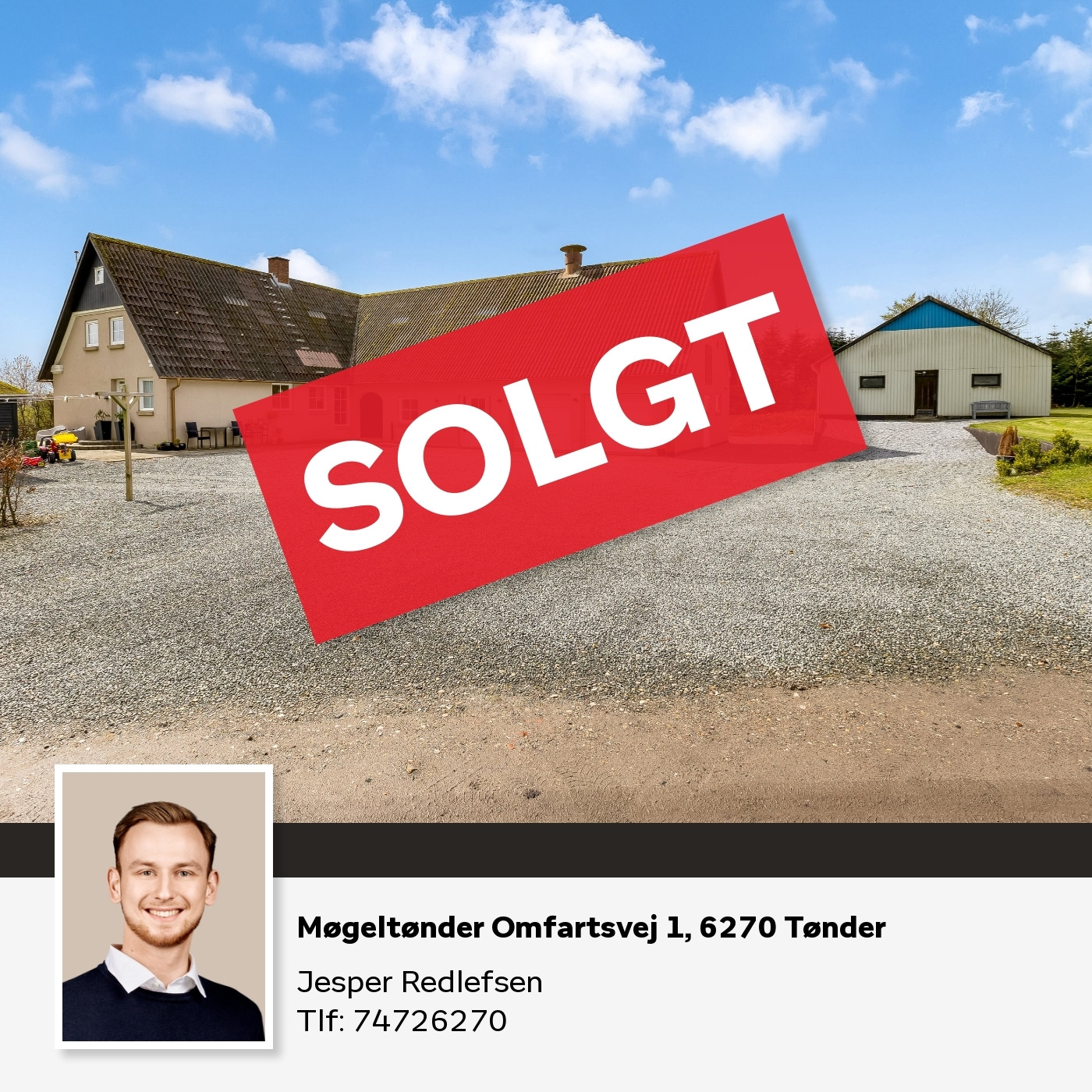 Home Tønder: Møgeltønder Omfartsvej 1 i Tønder solgt - tillykke til køber og sælger