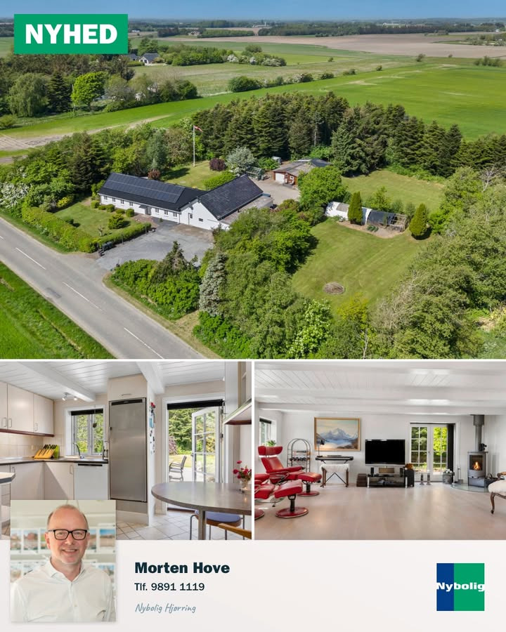 Nybolig Hjørring v/Morten Hove præsenterer charmerende landejendom nær Hjørring