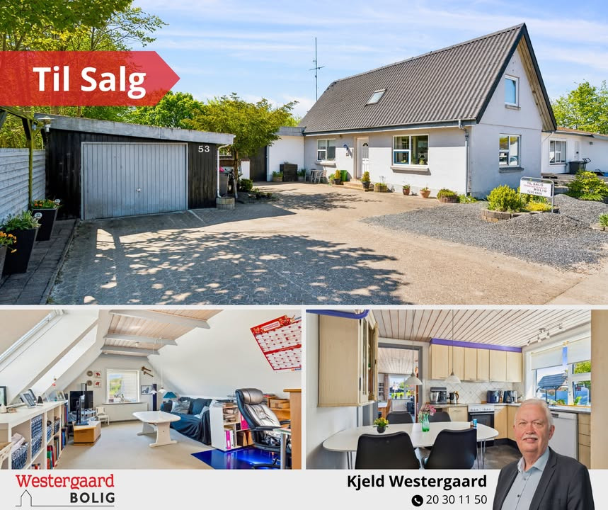 Westergaard Bolig fremhæver villa i Nordbyen med sydvendt have