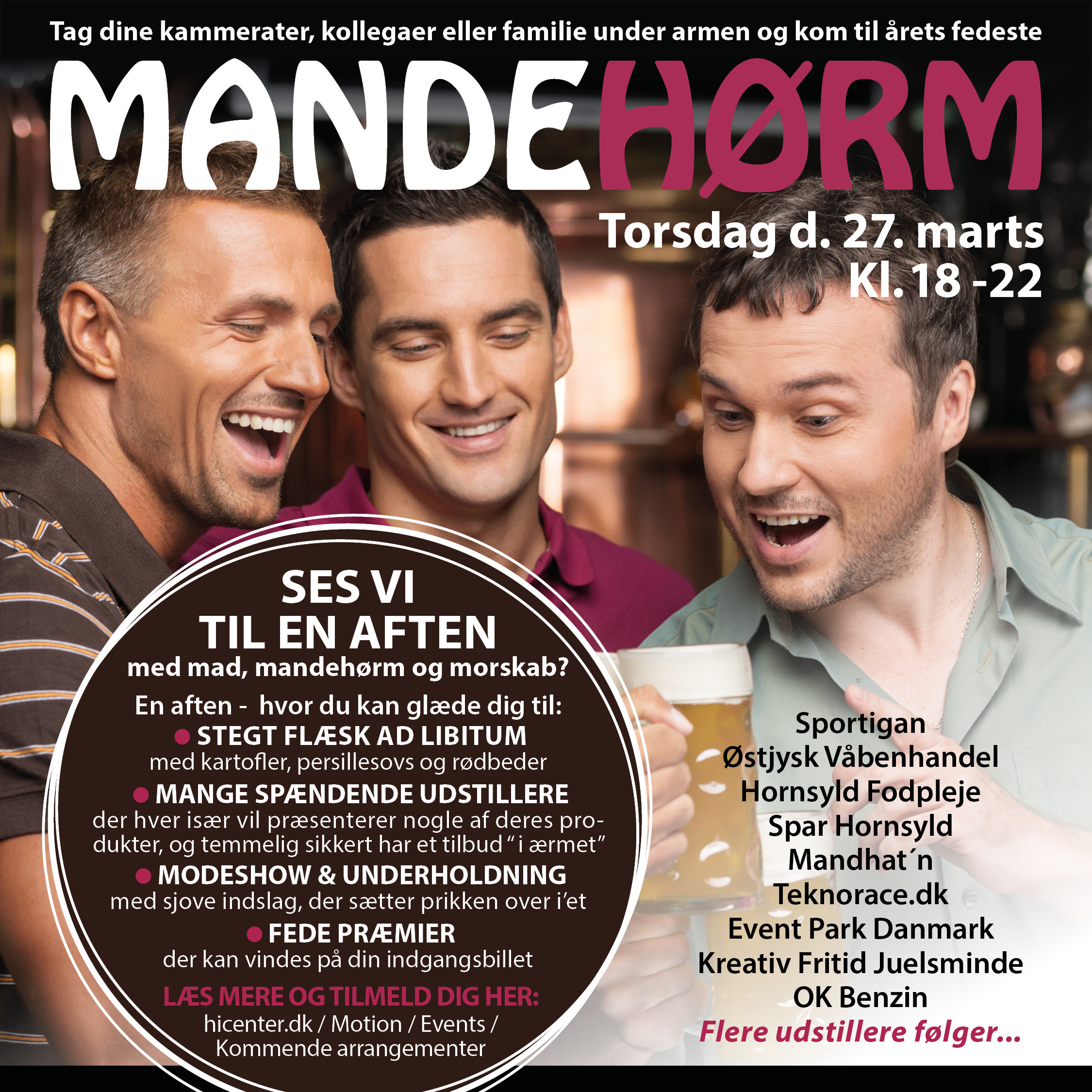 Hyggelig mandeaften i Hornsyld Idrætscenter