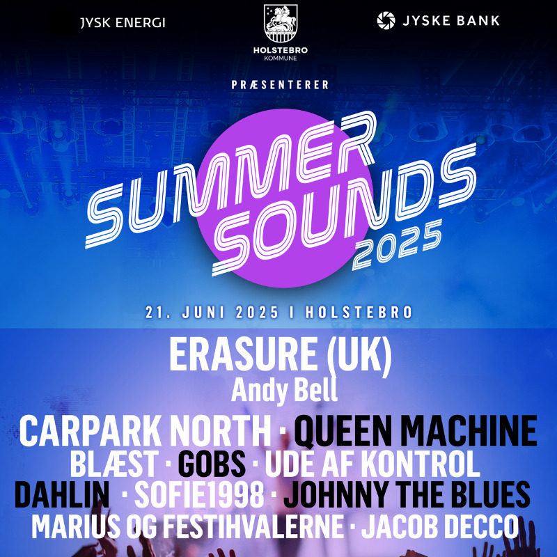 Summersound Holstebro: En musikalsk festdag med internationale og danske stjerner