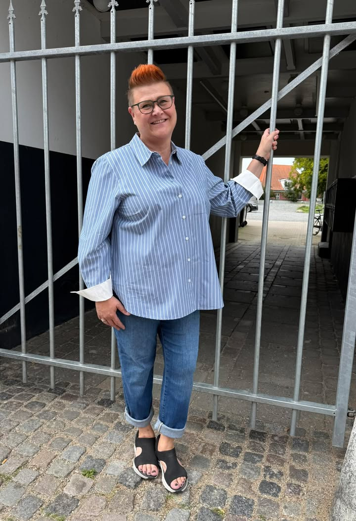 Only Curves præsenterer den nyeste stribede skjorte fra Kaffe Curve