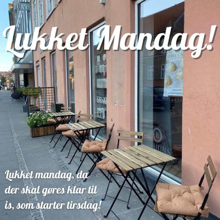 Bruuns Chokolade holder lukket mandag for forberedelse til isudsalg fra tirsdag