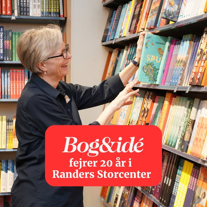 Randers Storcenter fejrer Bog & idés 20-års jubilæum med fest og gode tilbud